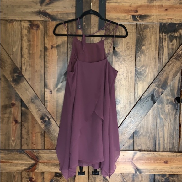 Revolve BCBGeneration mauve halter neck ruffle dress! - Picture 7 of 8